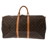 LOUIS VUITTON ルイヴィトン モノグラム キーポル バンドリエール 55 ブラウン M41414 ユニセックス モノグラムキャンバス ボストンバッグ Bランク 中古 銀蔵