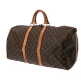 LOUIS VUITTON ルイヴィトン モノグラム キーポル バンドリエール 55 ブラウン M41414 ユニセックス モノグラムキャンバス ボストンバッグ Bランク 中古 銀蔵