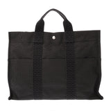 HERMES エルメス エールライン MM グレー ユニセックス キャンバス トートバッグ ABランク 中古 銀蔵