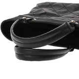 CHANEL シャネル パリビアリッツ トートバッグ MM ブラック A34209 レディース キャンバス/レザー トートバッグ Aランク 中古 銀蔵