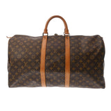 LOUIS VUITTON ルイヴィトン モノグラム キーポル 55 ブラウン M41424 ユニセックス モノグラムキャンバス ボストンバッグ Bランク 中古 銀蔵