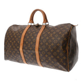 LOUIS VUITTON ルイヴィトン モノグラム キーポル 55 ブラウン M41424 ユニセックス モノグラムキャンバス ボストンバッグ Bランク 中古 銀蔵