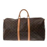 LOUIS VUITTON ルイヴィトン モノグラム キーポル バンドリエール 55 ブラウン M41414 ユニセックス モノグラムキャンバス ボストンバッグ Bランク 中古 銀蔵