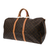 LOUIS VUITTON ルイヴィトン モノグラム キーポル バンドリエール 55 ブラウン M41414 ユニセックス モノグラムキャンバス ボストンバッグ Bランク 中古 銀蔵