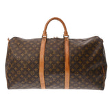 LOUIS VUITTON ルイヴィトン モノグラム キーポル 55 ブラウン M41424 ユニセックス モノグラムキャンバス ボストンバッグ Bランク 中古 銀蔵