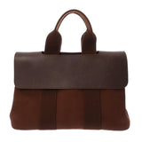 HERMES エルメス ヴァルパライソ PM ブラウン レディース トワルシェブロン/ヴォーグミ ハンドバッグ Bランク 中古 銀蔵