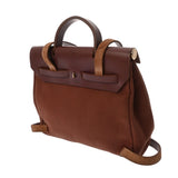 HERMES エルメス エールバッグ アドPM ブラウン □F刻印(2002年頃) ユニセックス トワルオフィシエ レザー 2WAYバッグ Bランク 中古 銀蔵