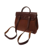 HERMES エルメス エールバッグ アドPM ブラウン □F刻印(2002年頃) ユニセックス トワルオフィシエ レザー 2WAYバッグ Bランク 中古 銀蔵