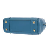LOEWE ロエベ アマソナ 28 ブルー A039N08X01 レディース ナパカーフ ショルダーバッグ ABランク 中古 銀蔵
