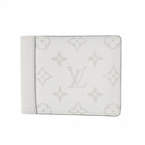 LOUIS VUITTON ルイヴィトン タイガラマ ポルトフォイユ ミュルティプル ホワイト M30295 メンズ モノグラムキャンバス レザー 二つ折り財布 Aランク 中古 銀蔵