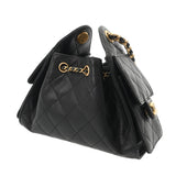 CHANEL シャネル マトラッセ ミニハンドバッグ CHANEL25 ブラック AS5631 レディース キャビアスキン ショルダーバッグ Aランク 中古 銀蔵