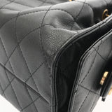 CHANEL シャネル マトラッセ ミニハンドバッグ CHANEL25 ブラック AS5631 レディース キャビアスキン ショルダーバッグ Aランク 中古 銀蔵