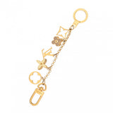 LOUIS VUITTON ルイヴィトン フルール ドゥ モノグラム バッグチャーム チェーン ゴールド M65111 ユニセックス GP キーホルダー ABランク 中古 銀蔵