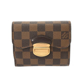 LOUIS VUITTON ルイヴィトン ダミエ ポルトフォイユ ジョイ ブラウン N60034 ユニセックス ダミエキャンバス 三つ折り財布 Aランク 中古 銀蔵