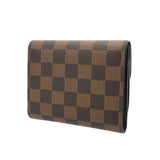 LOUIS VUITTON ルイヴィトン ダミエ ポルトフォイユ ジョイ ブラウン N60034 ユニセックス ダミエキャンバス 三つ折り財布 Aランク 中古 銀蔵