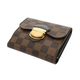 LOUIS VUITTON ルイヴィトン ダミエ ポルトフォイユ ジョイ ブラウン N60034 ユニセックス ダミエキャンバス 三つ折り財布 Aランク 中古 銀蔵