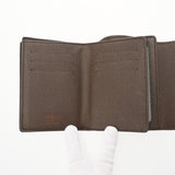 LOUIS VUITTON ルイヴィトン ダミエ ポルトフォイユ ジョイ ブラウン N60034 ユニセックス ダミエキャンバス 三つ折り財布 Aランク 中古 銀蔵