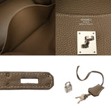 HERMES エルメス バーキン 40 エトゥープ □M刻印(2009年頃) ユニセックス トゴ ハンドバッグ ABランク 中古 銀蔵