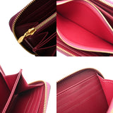 LOUIS VUITTON ルイヴィトン モノグラムヴェルニ ジッピーウォレット アマラント/マゼンダ M90395 レディース モノグラムヴェルニ 長財布 Aランク 中古 銀蔵