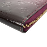 LOUIS VUITTON ルイヴィトン モノグラムヴェルニ ジッピーウォレット アマラント/マゼンダ M90395 レディース モノグラムヴェルニ 長財布 Aランク 中古 銀蔵