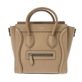 CELINE セリーヌ ラゲージ ナノショッパー 2WAY デューン 168243LUG.03UN レディース ドラムカーフ ハンドバッグ Aランク 中古 銀蔵