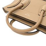 CELINE セリーヌ ラゲージ ナノショッパー 2WAY デューン 168243LUG.03UN レディース ドラムカーフ ハンドバッグ Aランク 中古 銀蔵