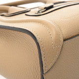 CELINE セリーヌ ラゲージ ナノショッパー 2WAY デューン 168243LUG.03UN レディース ドラムカーフ ハンドバッグ Aランク 中古 銀蔵