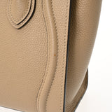 CELINE セリーヌ ラゲージ ナノショッパー 2WAY デューン 168243LUG.03UN レディース ドラムカーフ ハンドバッグ Aランク 中古 銀蔵