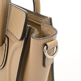 CELINE セリーヌ ラゲージ ナノショッパー 2WAY デューン 168243LUG.03UN レディース ドラムカーフ ハンドバッグ Aランク 中古 銀蔵