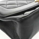 CHANEL シャネル マトラッセ ダイアナ 25cm チェーンショルダー ブラック A01165 レディース ラムスキン ショルダーバッグ ABランク 中古 銀蔵