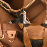 LOUIS VUITTON ルイヴィトン モノグラム モンスリ MM ブラウン M51136 レディース モノグラムキャンバス リュック・デイパック ABランク 中古 銀蔵