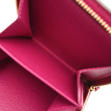 LOUIS VUITTON ルイヴィトン モノグラムペルフォ コンパクトジップ フューシャ M95188 レディース モノグラムキャンバス 二つ折り財布 Aランク 中古 銀蔵