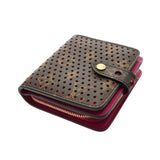 LOUIS VUITTON ルイヴィトン モノグラムペルフォ コンパクトジップ フューシャ M95188 レディース モノグラムキャンバス 二つ折り財布 Aランク 中古 銀蔵
