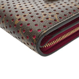 LOUIS VUITTON ルイヴィトン モノグラムペルフォ コンパクトジップ フューシャ M95188 レディース モノグラムキャンバス 二つ折り財布 Aランク 中古 銀蔵