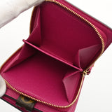 LOUIS VUITTON ルイヴィトン モノグラムペルフォ コンパクトジップ フューシャ M95188 レディース モノグラムキャンバス 二つ折り財布 Aランク 中古 銀蔵