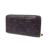 LOUIS VUITTON ルイヴィトン モノグラムパイソン ジッピーウォレット パープル N91449 レディース パイソン 長財布 Aランク 中古 銀蔵