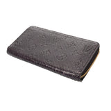 LOUIS VUITTON ルイヴィトン モノグラムパイソン ジッピーウォレット パープル N91449 レディース パイソン 長財布 Aランク 中古 銀蔵
