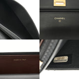 CHANEL シャネル マトラッセ 2.55 チェーンクラッチ ブラック A70328 レディース ラムスキン ショルダーバッグ Aランク 中古 銀蔵