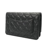 CHANEL シャネル マトラッセ 2.55 チェーンクラッチ ブラック A70328 レディース ラムスキン ショルダーバッグ Aランク 中古 銀蔵