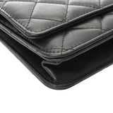 CHANEL シャネル マトラッセ 2.55 チェーンクラッチ ブラック A70328 レディース ラムスキン ショルダーバッグ Aランク 中古 銀蔵