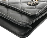 CHANEL シャネル マトラッセ 2.55 チェーンクラッチ ブラック A70328 レディース ラムスキン ショルダーバッグ Aランク 中古 銀蔵