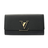 LOUIS VUITTON ルイヴィトン ポルトフォイユ カプシーヌ ノワール M61248 レディース トリヨンレザー 長財布 Aランク 中古 銀蔵