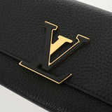 LOUIS VUITTON ルイヴィトン ポルトフォイユ カプシーヌ ノワール M61248 レディース トリヨンレザー 長財布 Aランク 中古 銀蔵