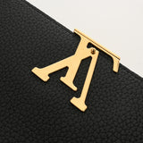 LOUIS VUITTON ルイヴィトン ポルトフォイユ カプシーヌ ノワール M61248 レディース トリヨンレザー 長財布 Aランク 中古 銀蔵