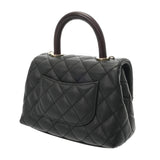 CHANEL シャネル マトラッセ ミニフラップバッグ XXS 2WAY ブラック AS2215 レディース キャビアスキン パイソン ハンドバッグ Aランク 中古 銀蔵