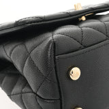CHANEL シャネル マトラッセ ミニフラップバッグ XXS 2WAY ブラック AS2215 レディース キャビアスキン パイソン ハンドバッグ Aランク 中古 銀蔵
