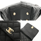 CHANEL シャネル マトラッセ ミニフラップバッグ XXS 2WAY ブラック AS2215 レディース キャビアスキン パイソン ハンドバッグ Aランク 中古 銀蔵