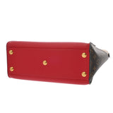 LOUIS VUITTON ルイヴィトン モノグラム オンマイサイド MM ルージュピラット M53824 レディース カーフレザー/モノグラムキャンバス 2WAYバッグ Aランク 中古 銀蔵