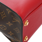 LOUIS VUITTON ルイヴィトン モノグラム オンマイサイド MM ルージュピラット M53824 レディース カーフレザー/モノグラムキャンバス 2WAYバッグ Aランク 中古 銀蔵