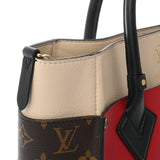 LOUIS VUITTON ルイヴィトン モノグラム オンマイサイド MM ルージュピラット M53824 レディース カーフレザー/モノグラムキャンバス 2WAYバッグ Aランク 中古 銀蔵